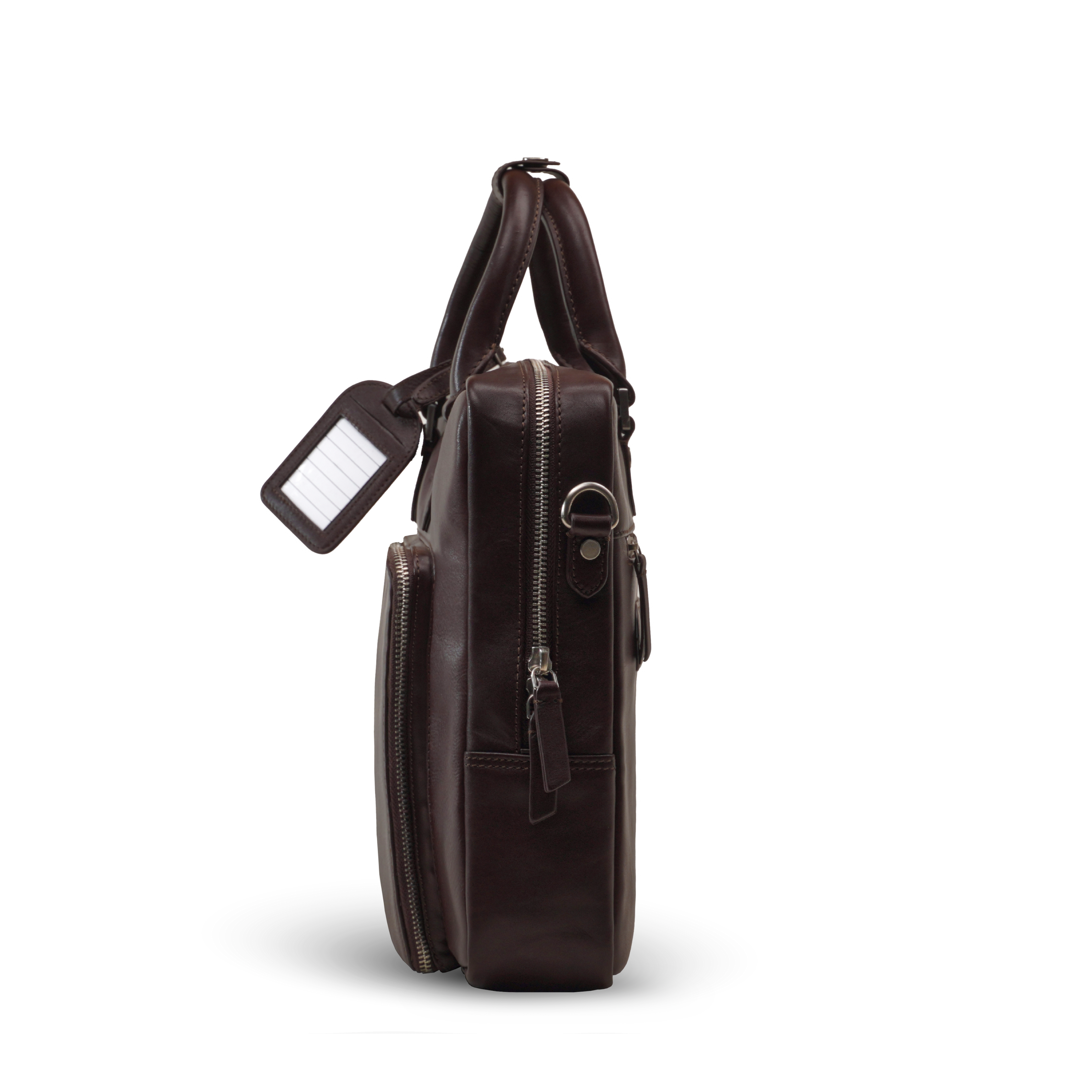 POLARIS MILLED BROWN LAPTOP BAG
