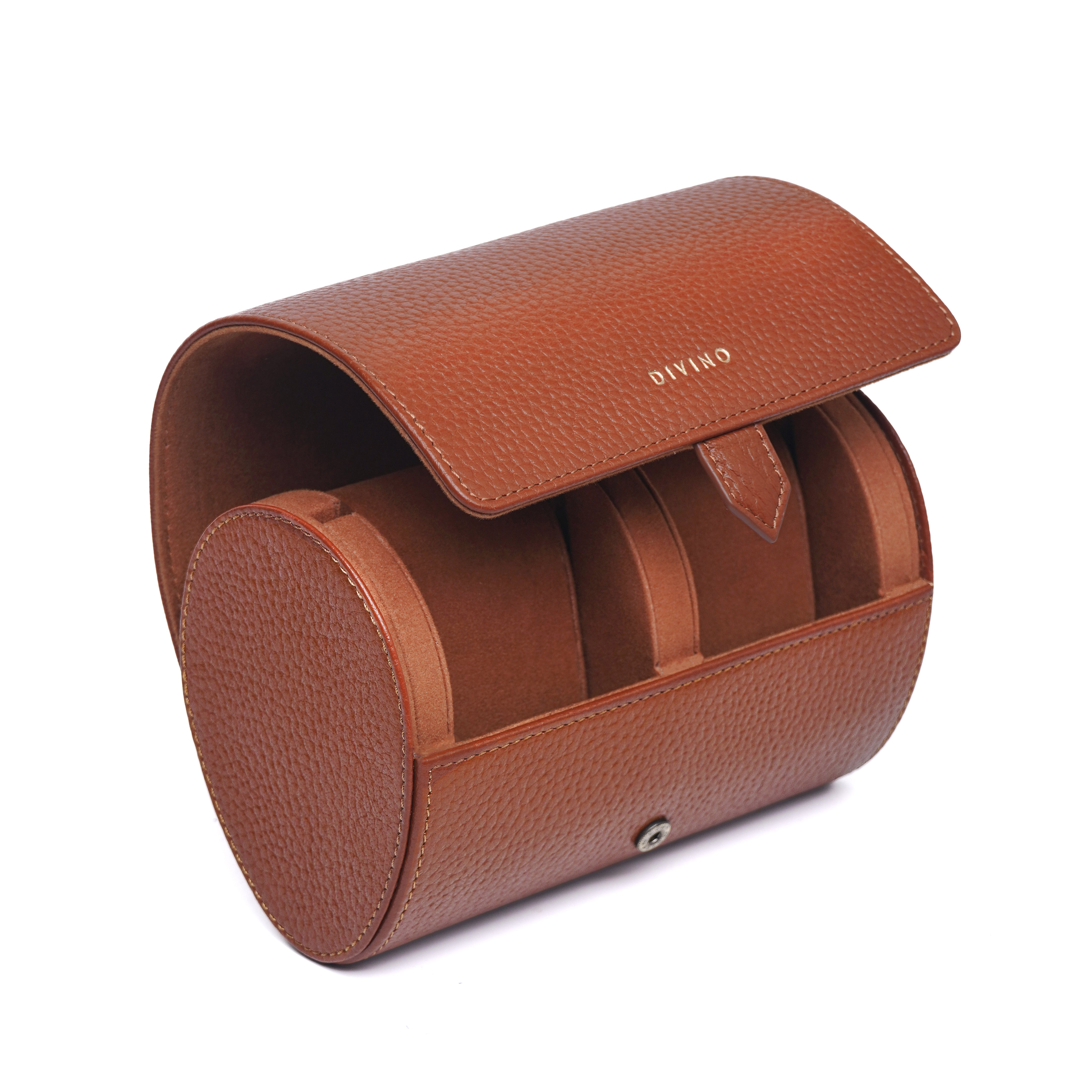 ORBIT BOURBON BROWN 2-SLOT WATCH CASE