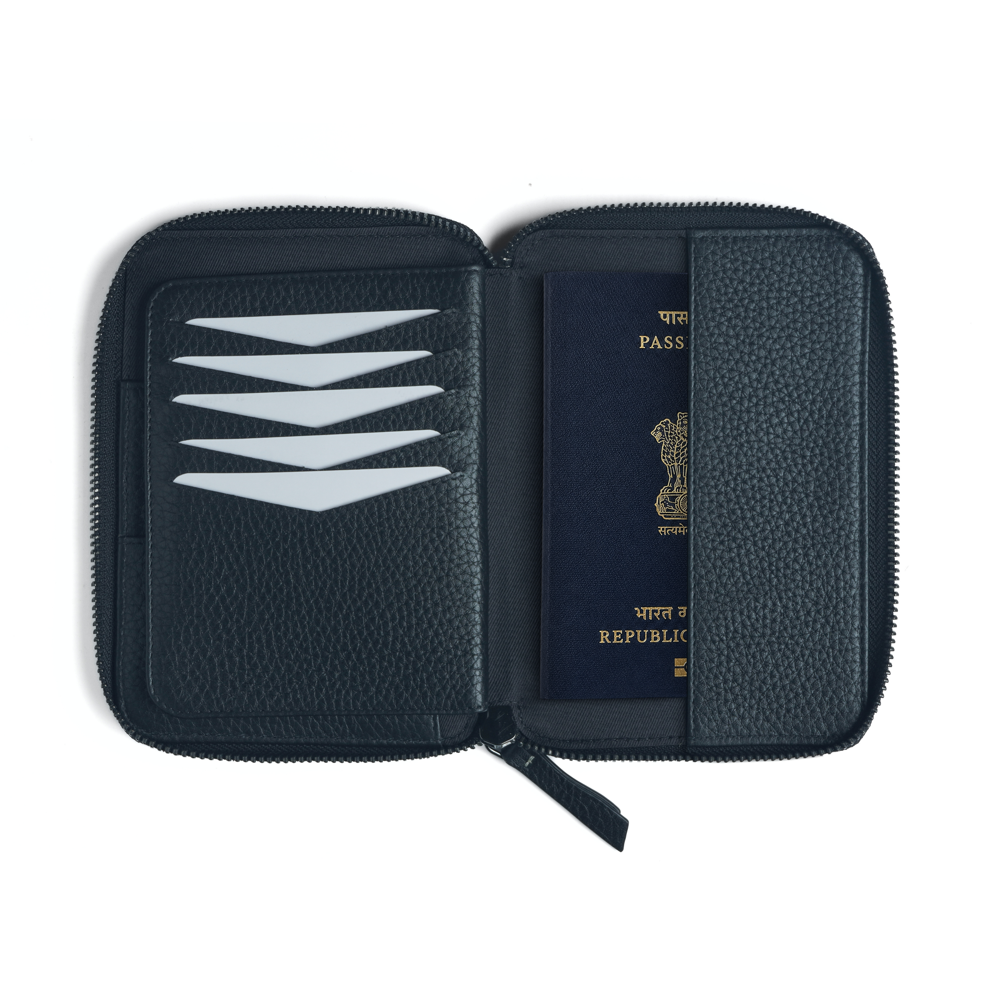 Atlas Midnight Black Passport Wallet