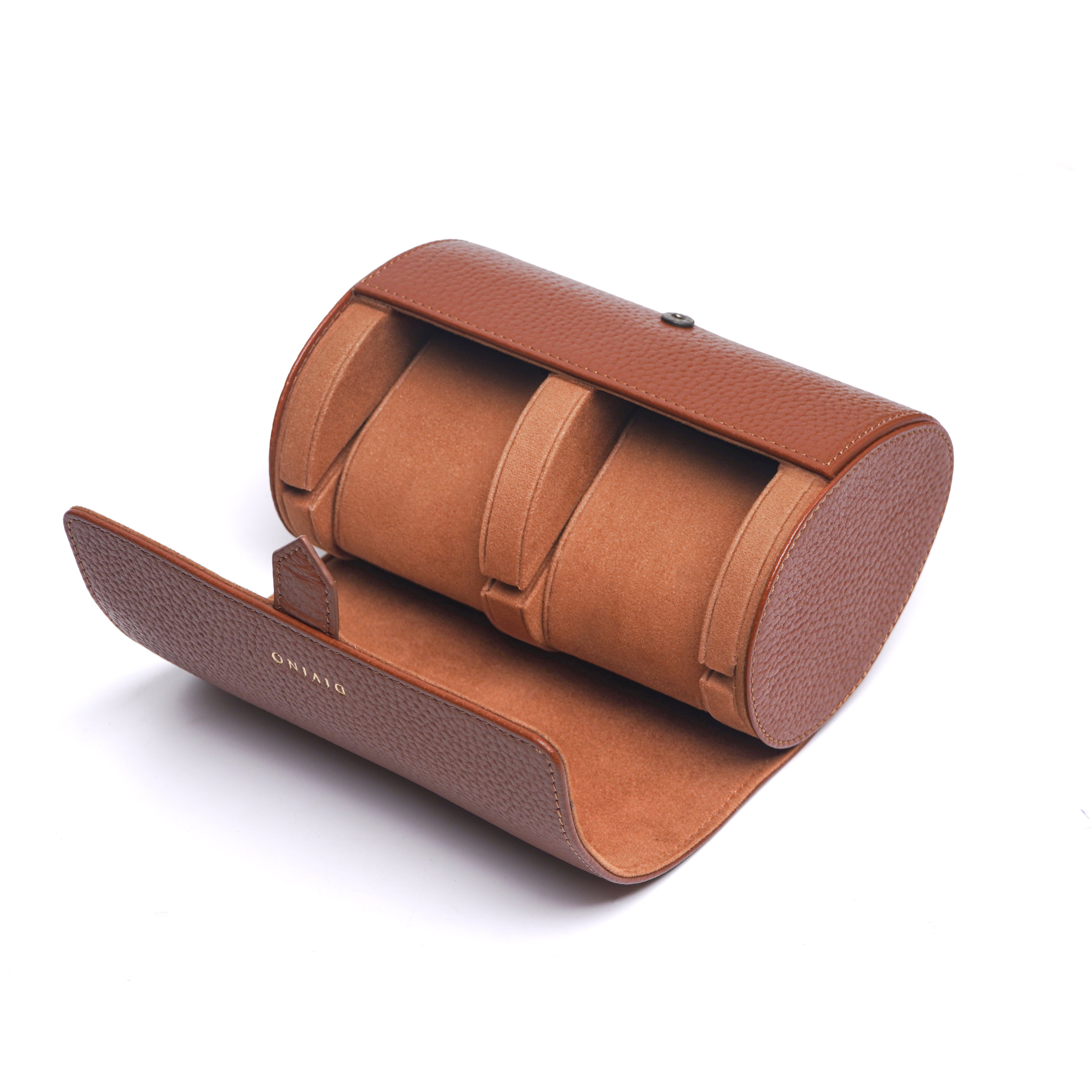ORBIT BOURBON BROWN 2-SLOT WATCH CASE