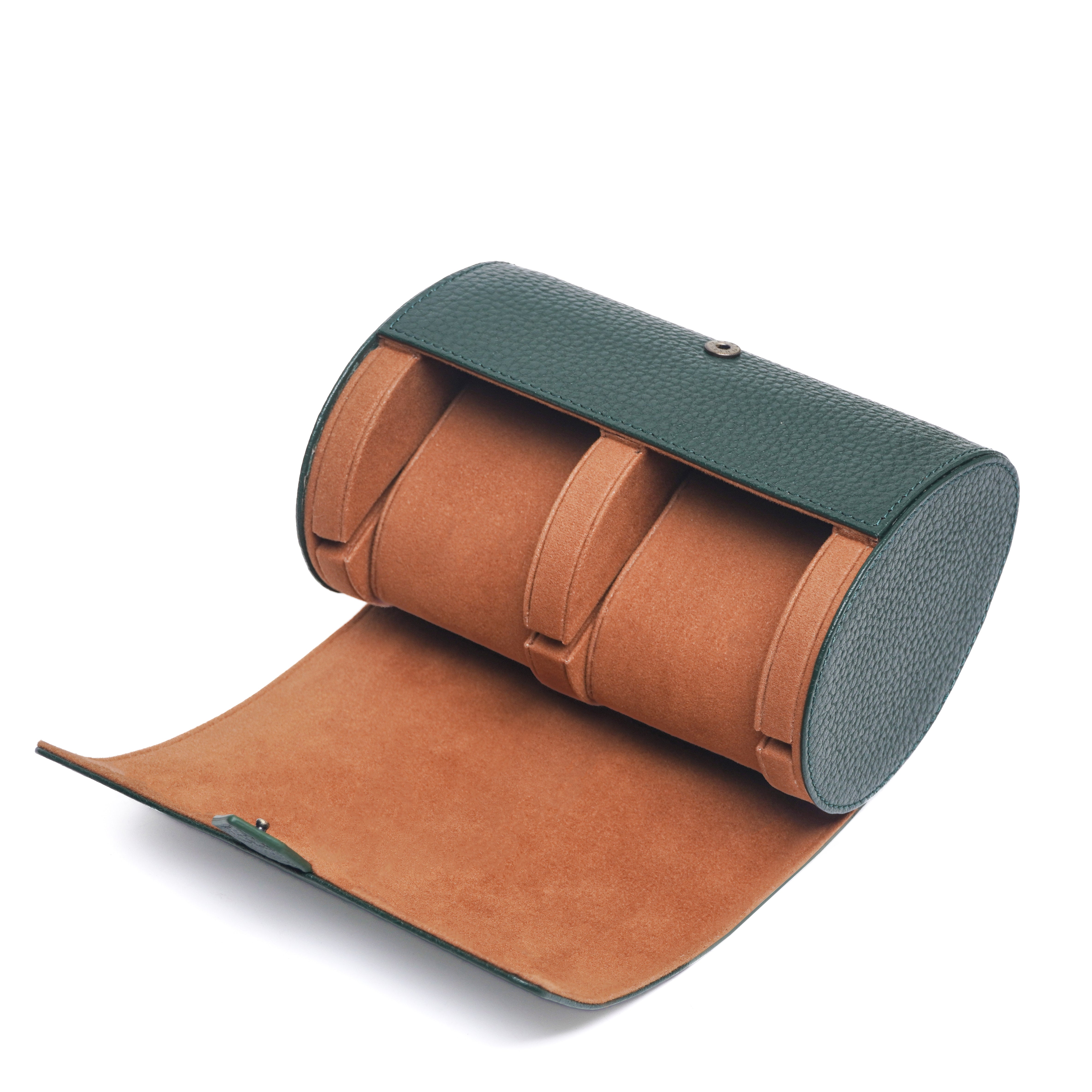 ORBIT FOREST GREEN 2-SLOT WATCH CASE