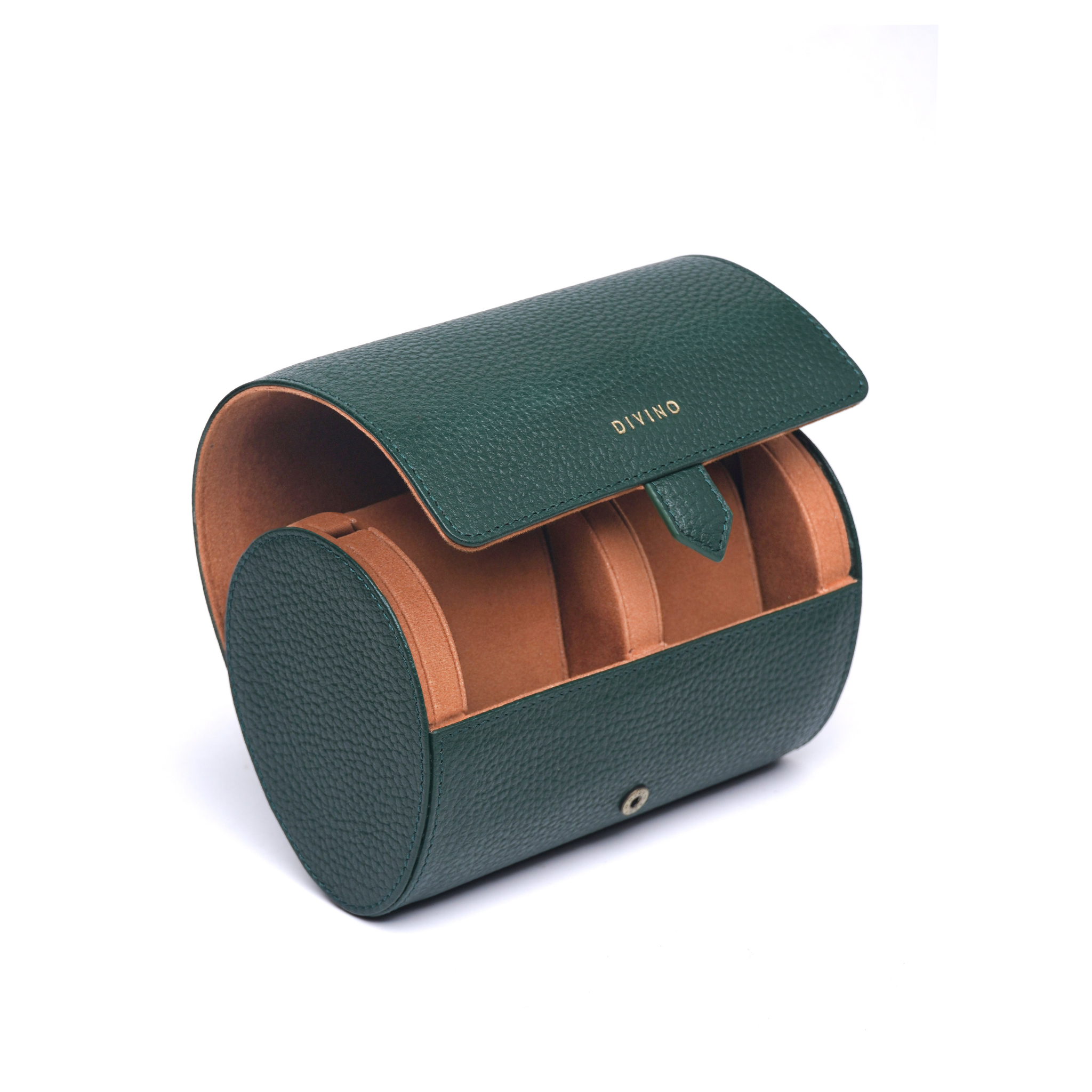 ORBIT FOREST GREEN 2-SLOT WATCH CASE