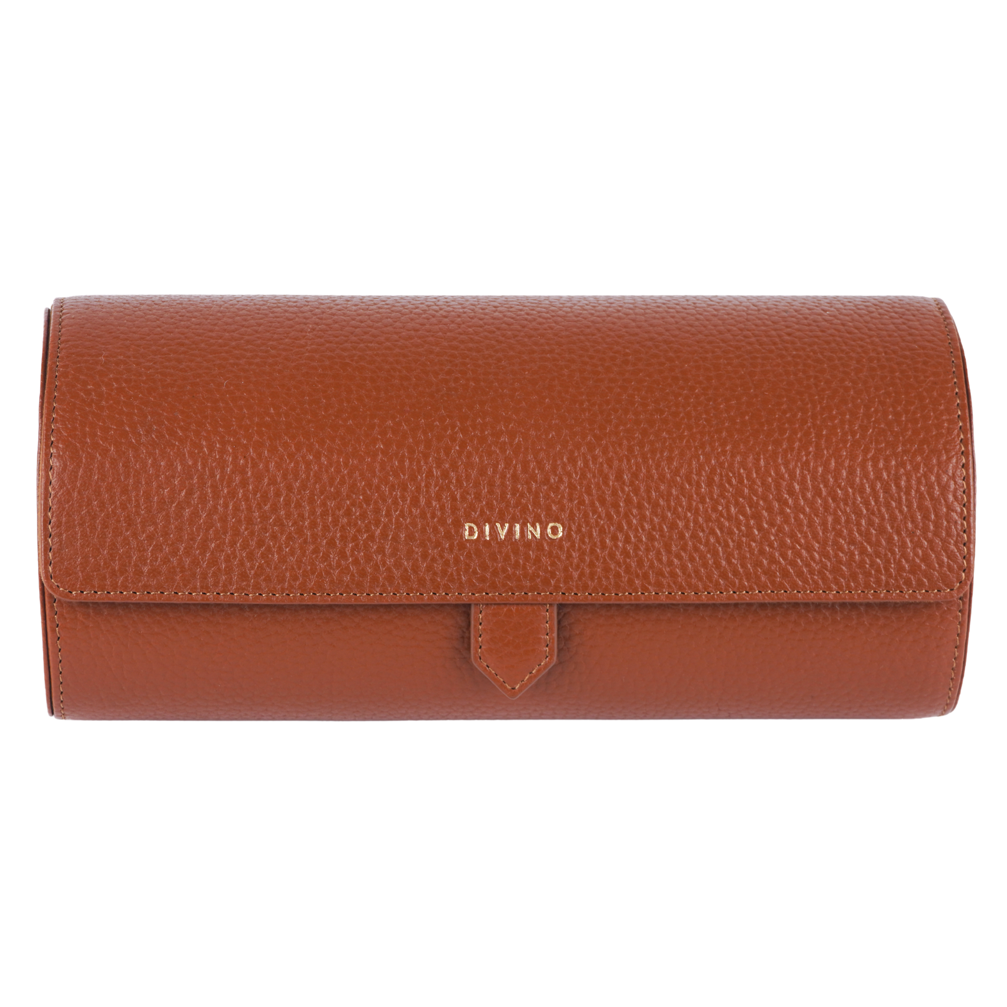 ORBIT BOURBON BROWN 3-SLOT WATCH CASE